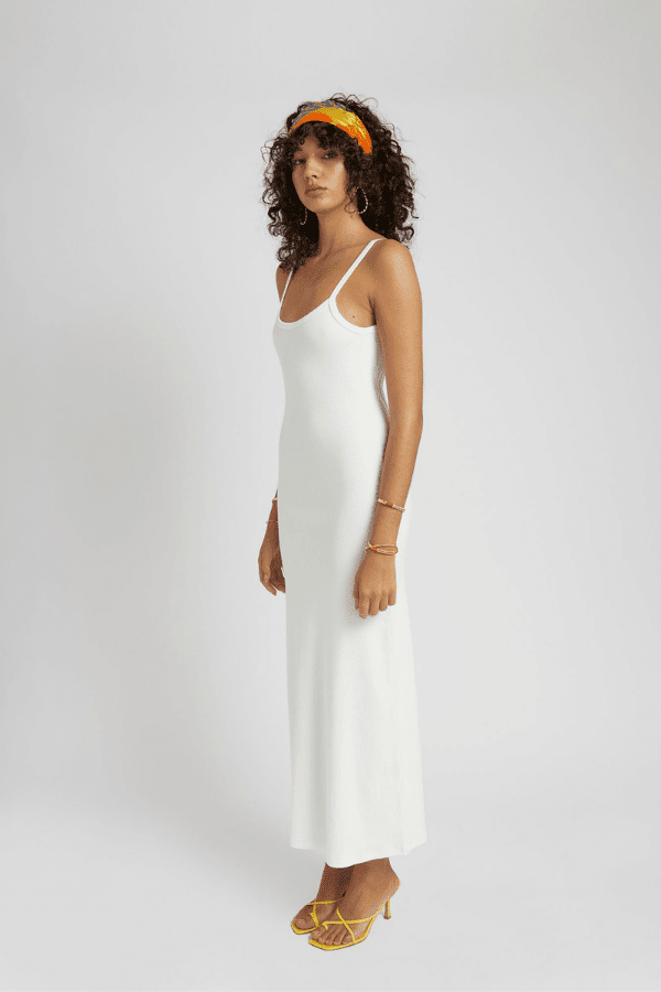 White top sand dress