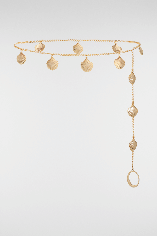 Oséree | Lumiere Shell Chain Gold | Girls with Gems