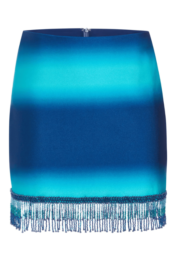 PatBo | Ombre Beaded Mini Skirt High Tide | Girls With Gems