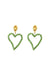 Mayol | All Of My Heart Earrings Mini Light Green | Girls with Gems 
