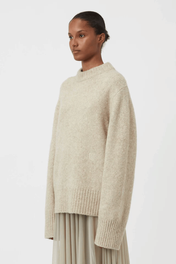 Camilla and Marc | Andes Sweater Oatmeal Melange | Girls With Gems