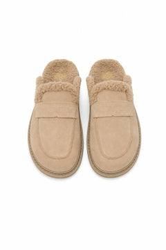Teddy Suede Loafer Beige by Sneaky Link, cosy suede slip on loafers perfect for relaxed everyday wear
