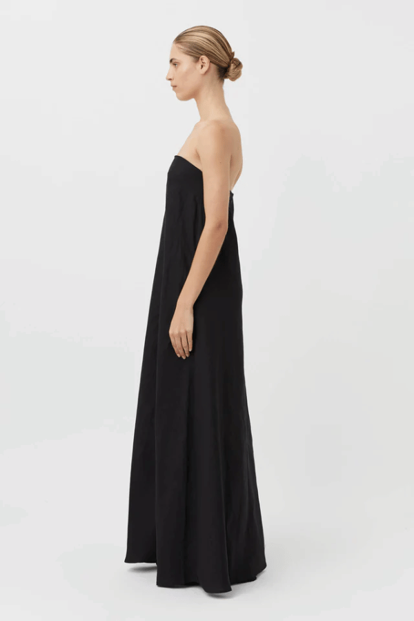 Camilla And Marc | Honora Strapless Dress Black | Girls With Gems