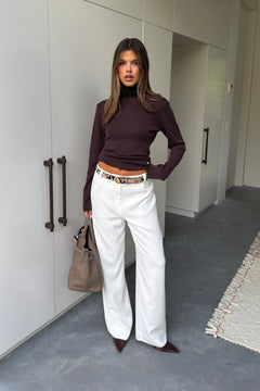 Ella Squire Relaxed Suit Pant Ivory