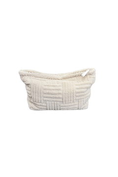 Cali Pouch Ecru by Sneaky Link – Stylish terry towelling pouch, compact yet roomy. Perfect for trendy summer beach trips or casual daily use.