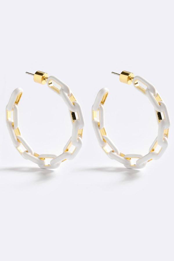 Emma Pills | Zip Me Up Hoops White Glo | girls With Gems