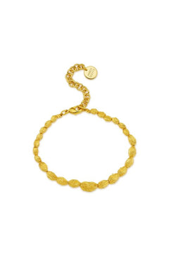 Edan Bracelet by Amber Sceats, rippled gold bead bracelet, perfect for refined everyday or evening wear.
