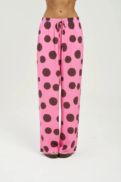 Forever Pant Big Dotty by Summi Summi – relaxed viscose pants with bold dot print for elevated everyday resort styling.