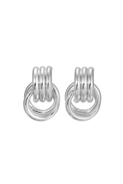 Mini Knot Earrings Silver by Heaven Mayhem – silver knot earrings with sleek design. Perfect for everyday styling.