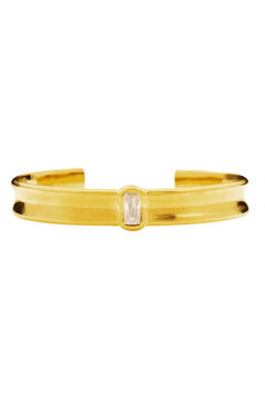 Nerine Bracelet by Amber Sceats, handcrafted in Italy with 24K gold plating and cubic zirconia, a trendy and elegant piece for any outfit.