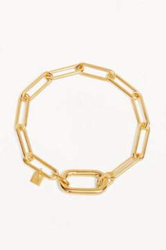 With Love Annex Link Bracelet in 18k Gold Vermeil by By Charlotte, versatile bracelet with annex links for personalized pendants, perfect for expressing love and self-expression through customized layers.