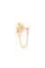 By Charlotte | 14kt Gold Diamond Sweet Droplet Chain Earring | Girls with Gems