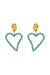All Of My Heart Earrings Aqua - Mayol