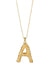 Balyck | Ornate Initial Gold Necklace Large | Girls with Gems 