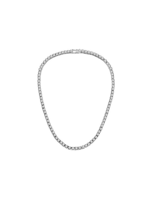 The Tennis Necklace Silver - The M Jewelers