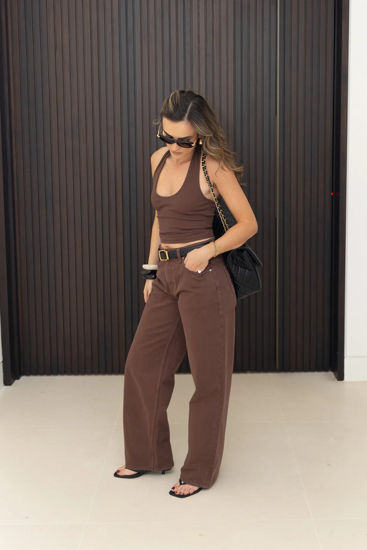 Jaz Hand Baggy Jean Chocolate