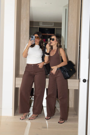 Jaz Hand Baggy Jean Chocolate