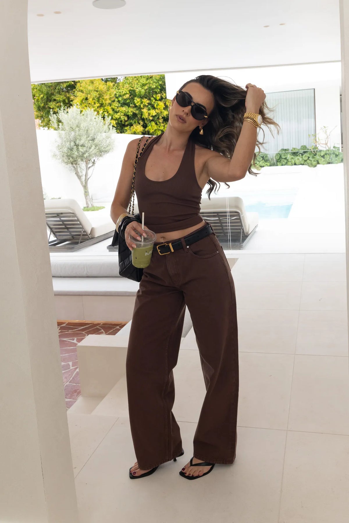 Jaz Hand Baggy Jean Chocolate