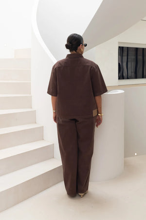 Jaz Hand Baggy Jean Chocolate