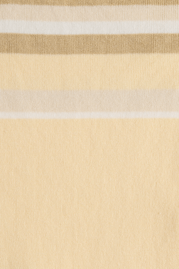 Citara Maxi Dress Butter Stripe by Faithfull the Brand – Trendy ribbed knit maxi with adjustable straps and backless tie, perfect for effortless summer elegance and beach days.