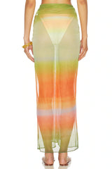 Nia Maxi Skirt Valle Sagrado by Baobab, sheer mesh maxi skirt, perfect for resort wear or layered evening styling