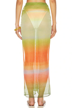 Nia Maxi Skirt Valle Sagrado by Baobab, sheer mesh maxi skirt, perfect for resort wear or layered evening styling