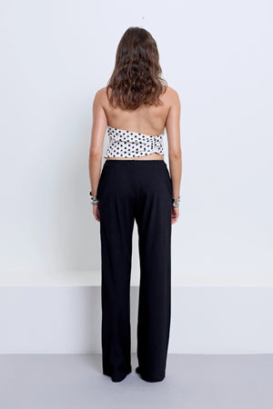 Hallie Backless Top Polka Dot