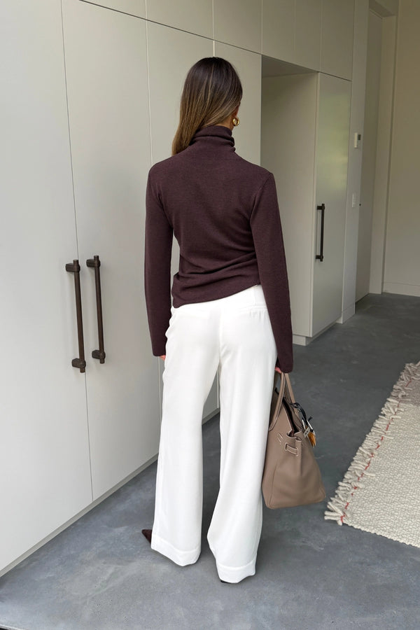 Ella Squire Relaxed Suit Pant Ivory