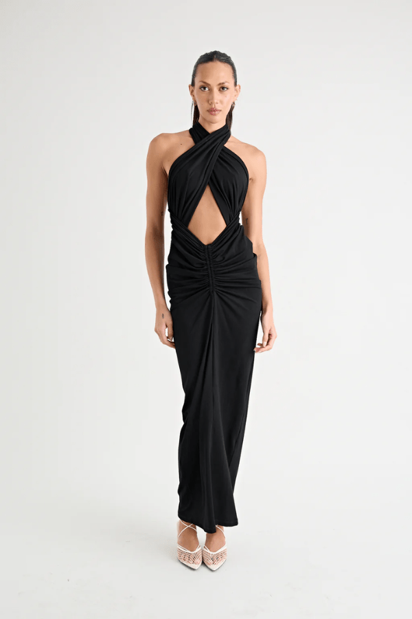 Pfeiffer | Victoria Maxi Dress Black | Girls with Gems