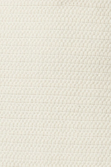 Helena Gilet Ivory by Onte, breathable cotton crochet knit with gold buttons and patch pockets, perfect for trendy layering and elegant casual wear.