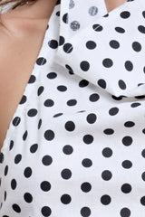 Hallie Backless Top Polka Dot