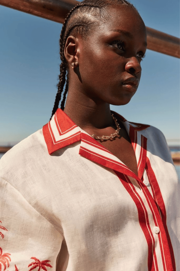 Antipodean | Blythe Drop Shoulder Shirt Coconut | Girls With Gems
