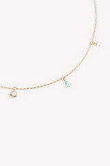 18k Gold Plated Breathe in Stillness Choker by By Charlotte - pearl and gemstone choker designed for delicate elevated styling.