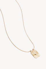 18k Gold Plated My Moon and Stars Rectangular Necklace by By Charlotte - gold pendant necklace with celestial design, designed for a delicate meaningful look.