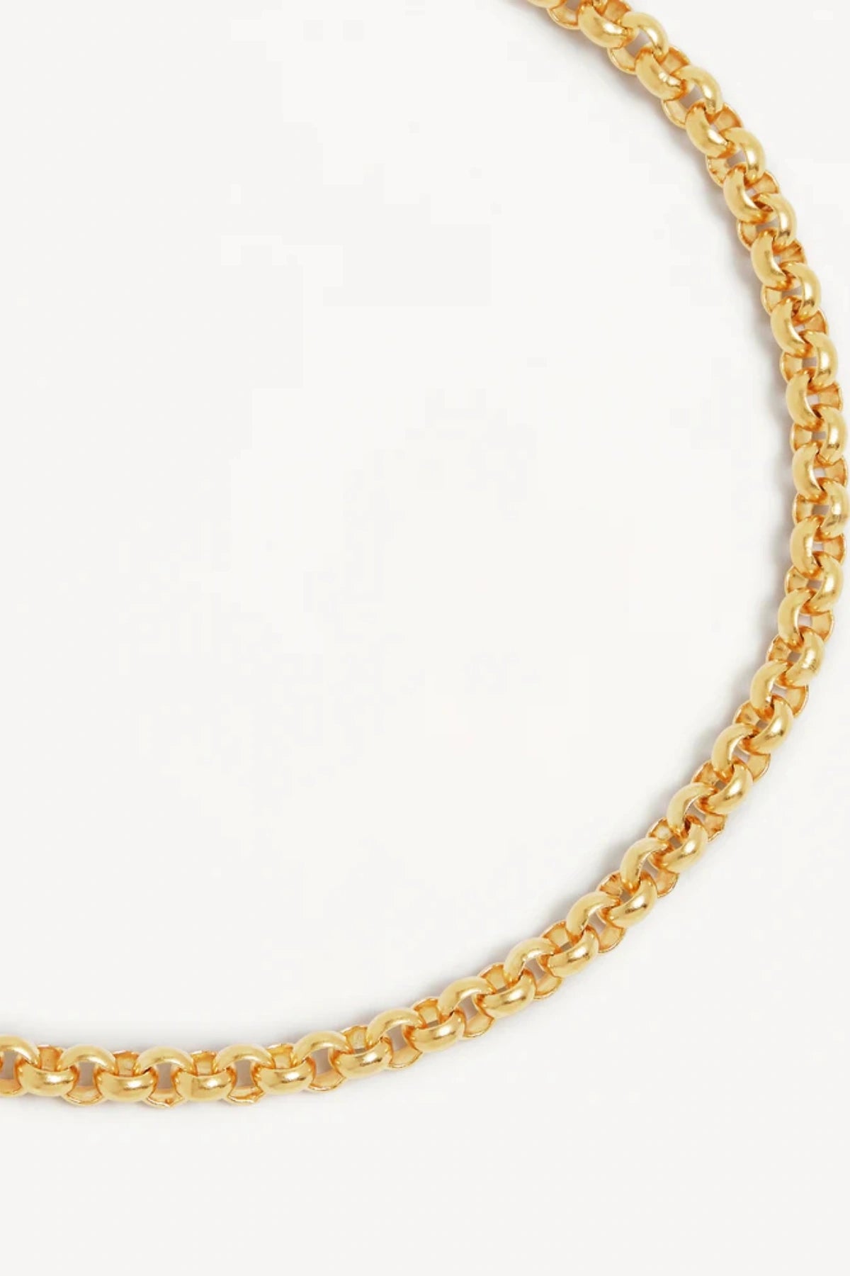 18k Gold Vermeil Belcher Chain Bracelet by By Charlotte, timeless layering chain in luminous gold, a trendy piece perfect for everyday elegance or stacking.