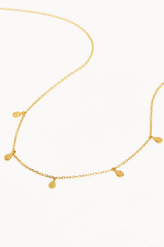 18k Gold Vermeil Grace Choker by By Charlotte, gold chain with teardrop pendants. Perfect for layering or everyday styling.