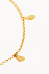 18k Gold Vermeil Grace Choker by By Charlotte, gold chain with teardrop pendants. Perfect for layering or everyday styling.