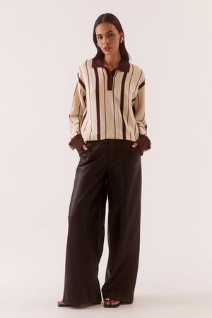 Mian Knit Choc/Cream