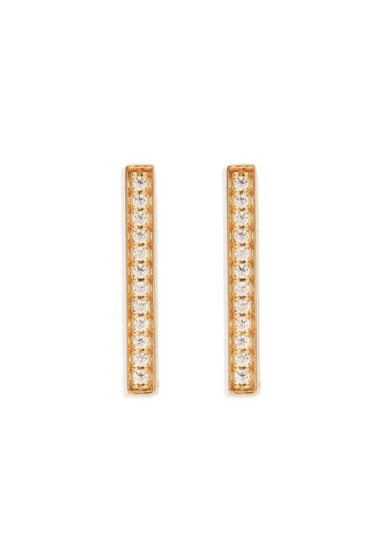 By Charlotte | 18k Gold Vermeil With Love Hoops | Girls with Gems