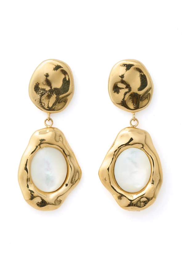 Arms of Eve | Florentine Mother of Pearl Earrings | Girls with Gems