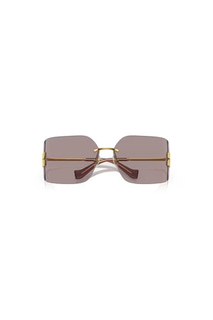 Miu Miu | MU 54YS Gold W/ Light Purple | Girls With Gems