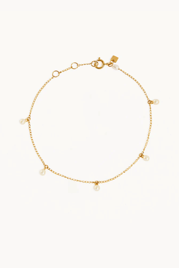 By Charlotte | 14k Solid Gold Peace Lover Bracelet | Girls With Gems