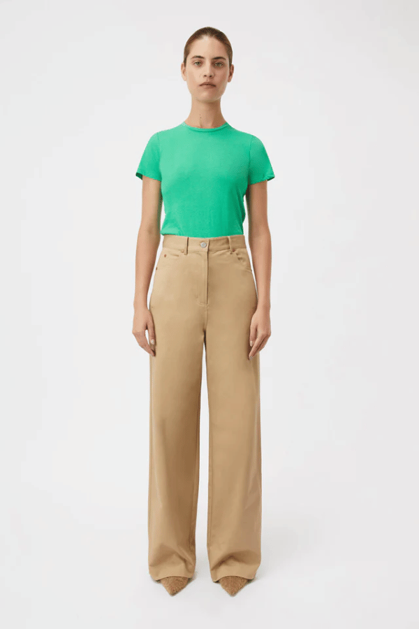 Camilla And Marc | Mika High Waisted Pant Fawn L80 | Girls With Gems