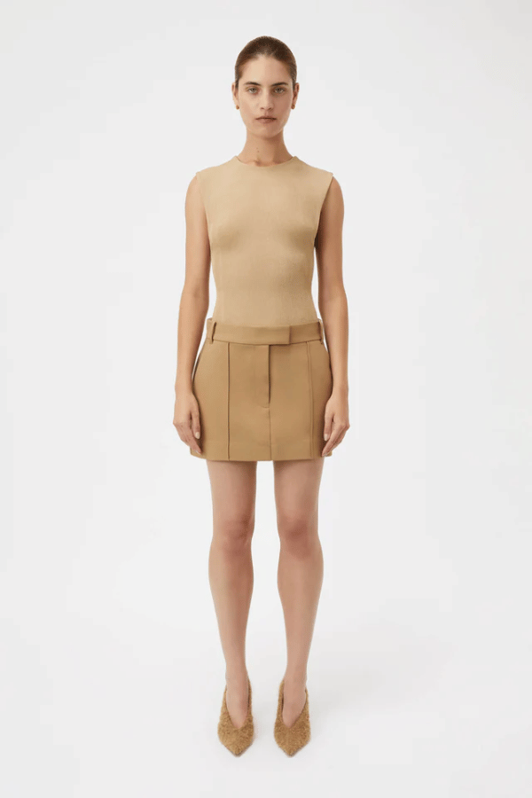 Camilla And Marc | Mackinley Mini Skirt Camel | Girls With Gems