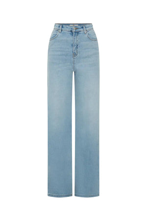 Celine High Rise Stretch Jean Light Blue