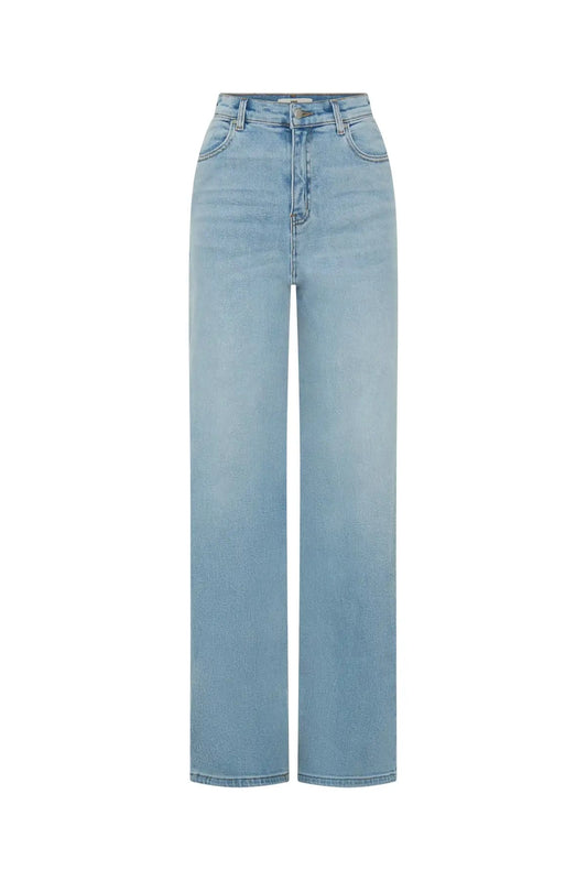 Celine High Rise Stretch Jean Light Blue
