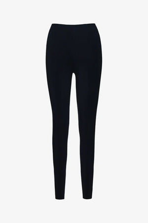 Butter Luxe Legging Black by Commando – Ultra-soft modal leggings with smoothing waistband, raw hem, and second-skin stretch for all-day wear.