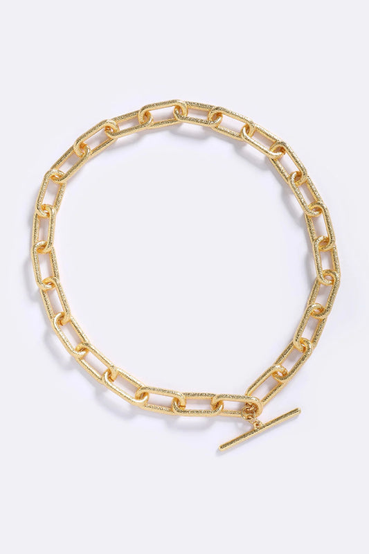 Emma Pills | Capri Chain Link Necklace Gold | Girls with Gems