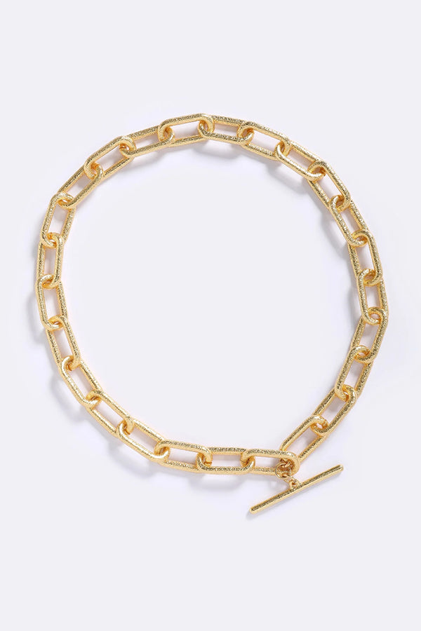 Emma Pills | Capri Chain Link Necklace Gold | Girls with Gems