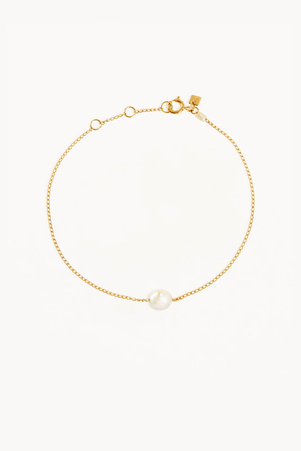 By Charlotte | 14k Solid Gold Tranquillity Bracelet | Girls With Gems